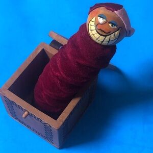 Vintage Handcrafted Jack In The Box By Front Porch Toys